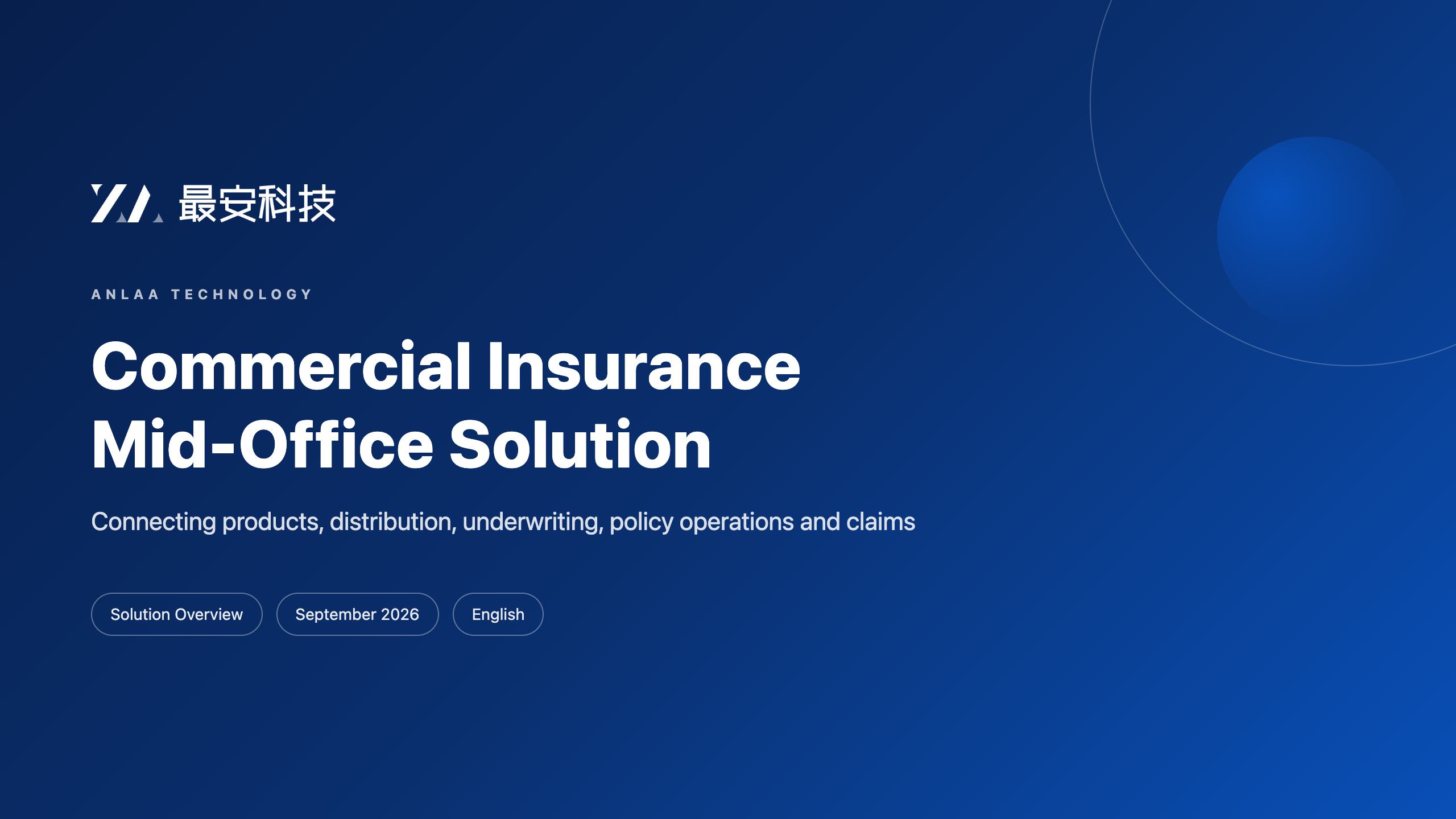 Commercial Insurance Mid-Office Solution封面